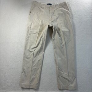 Vintage Polo Ralph Lauren Prospect Chino Pants Mens 36x32 Beige Preppy Trousers